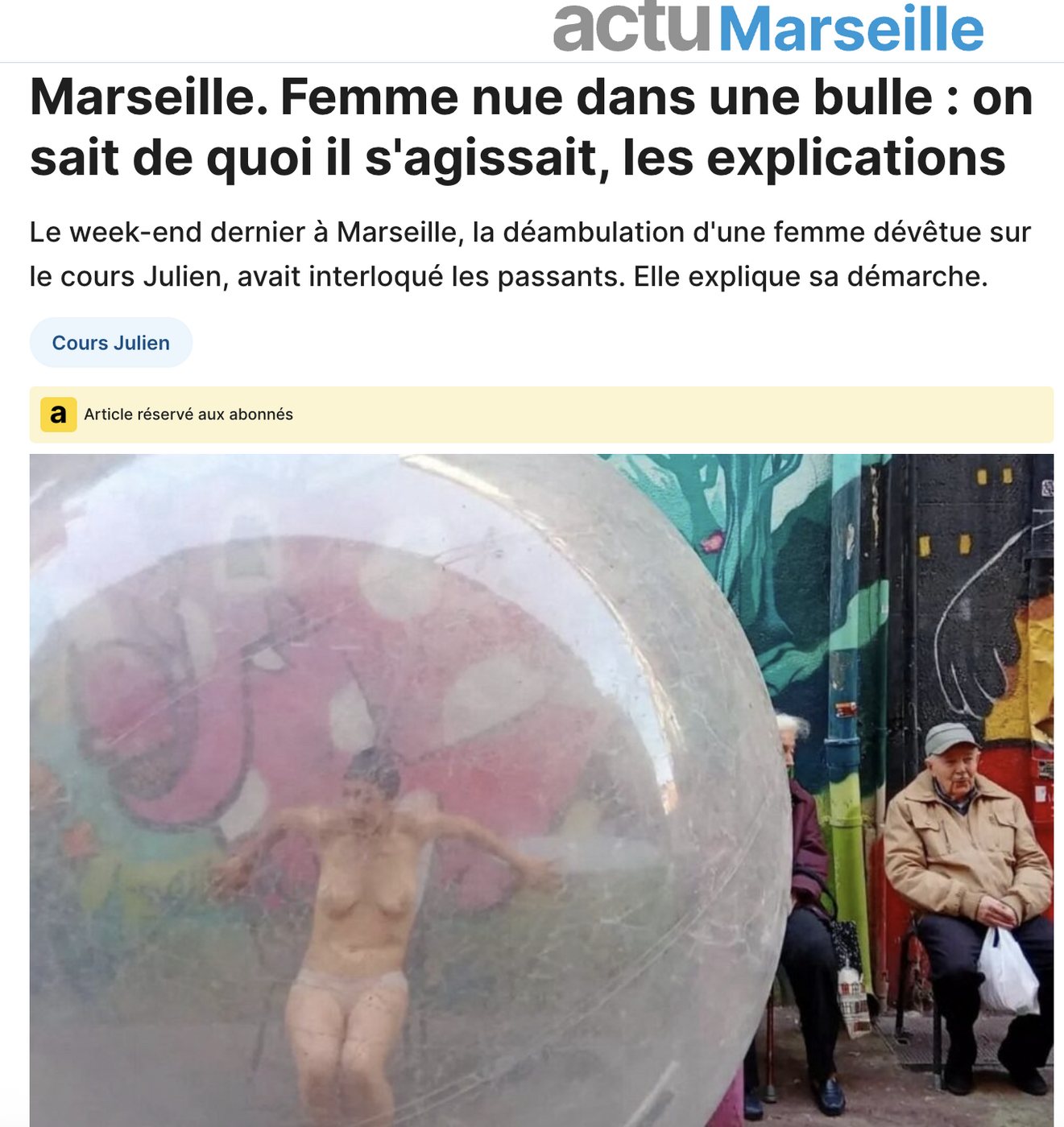 Ça me touche dans la presse
